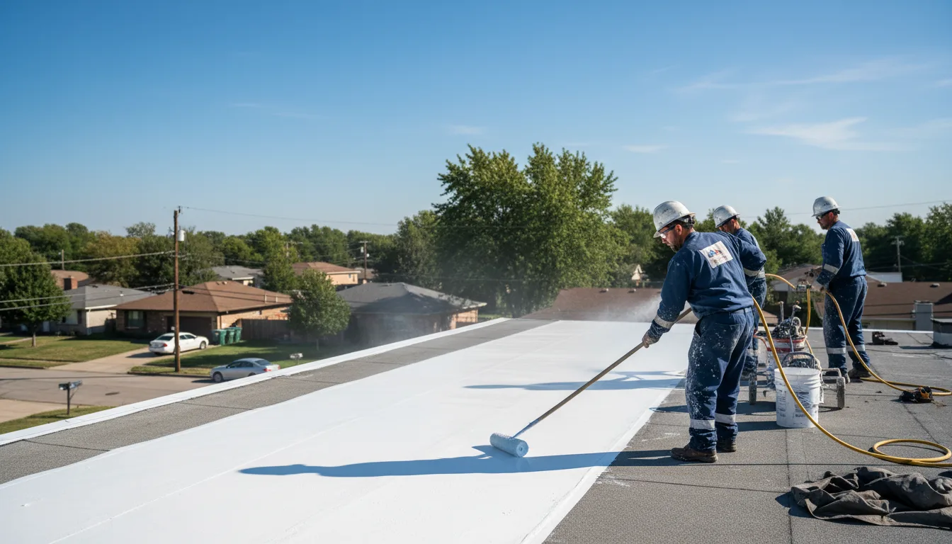Commercial roof coating in Zahl, ND near me